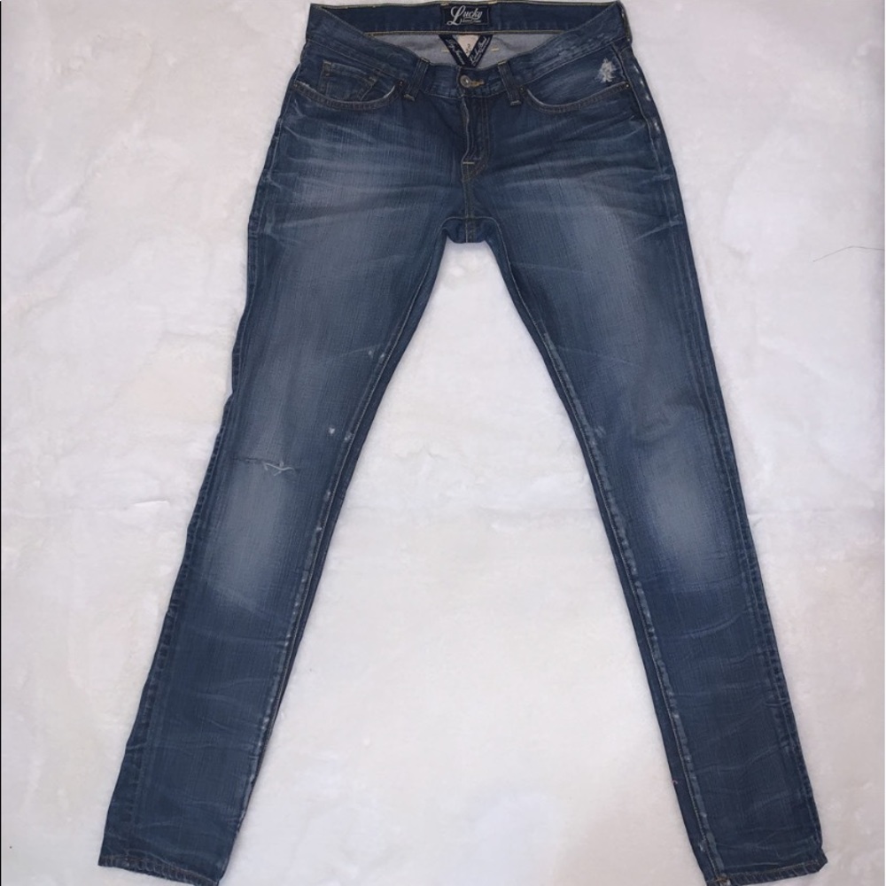Lucky Brand Skinny Distressed Jeans